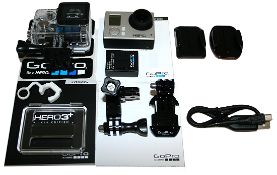 Комплектация экшен камера GoPro HERO 3 + Silver Edition 