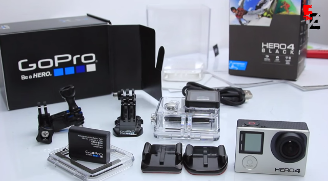 Экшн камера GoPro HERO 4 Black из коробки
